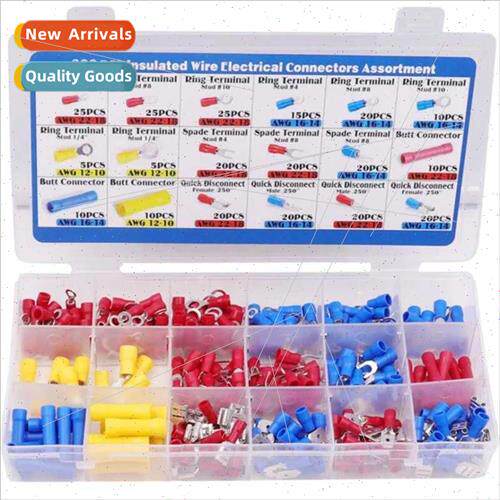 300PCS Cold Pressed Terminals OT UT Round Fork Spade Termina
