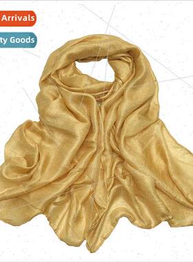 New Holland Scarf nen Pure Color mulated lk Soft Head Wrap S