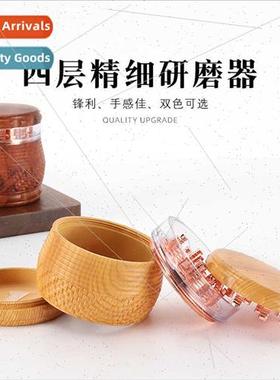 Resin Drum Sharpener New Wooden Color 4-Ply Flat Teeth 70MM