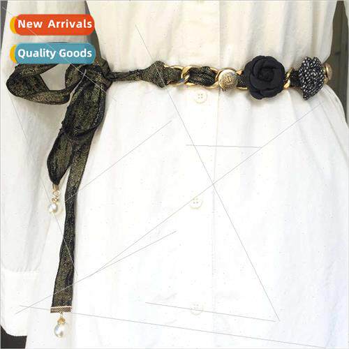 Gold diamond beads belt decorated dress fashion waist chain