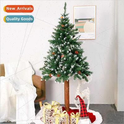 1.8cm PVC+Pinecone Sprayed Whe Wooden Pole Christmas Tree Ch