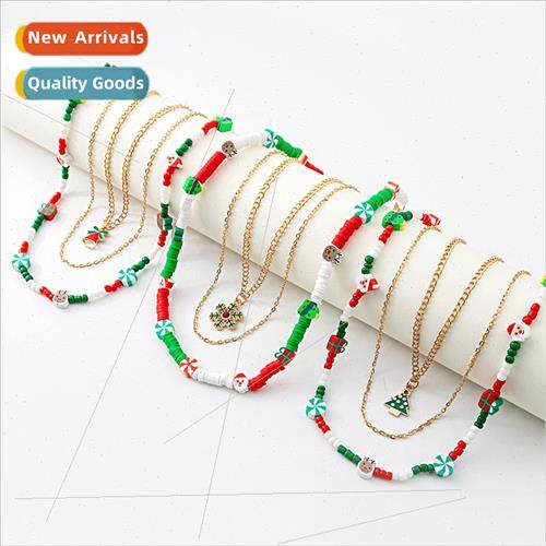 Fashion Cartoon Oil Drop Resin Cute Father Christmas Bells M