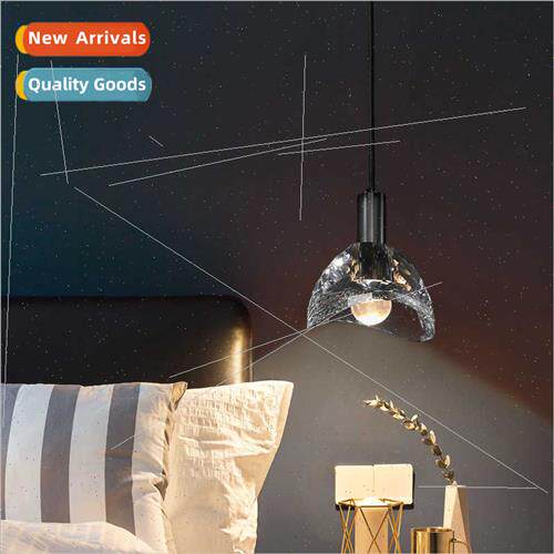 -modern minimalist light luxury crystal bedroom bedside copp
