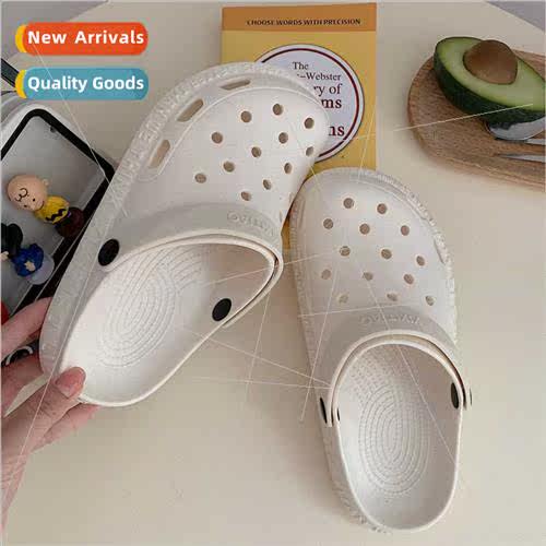 Ins tide hole shoes female summer cartoon cute couple Baotou