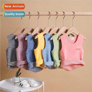 undershirt silk small Children marking double warm sided