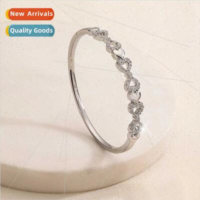 New love bracelet girls niche does not lose color inlaid zir