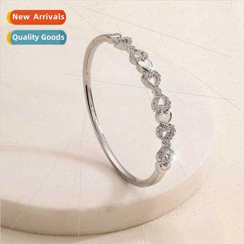 New love bracelet girls niche does not lose color inlaid zir