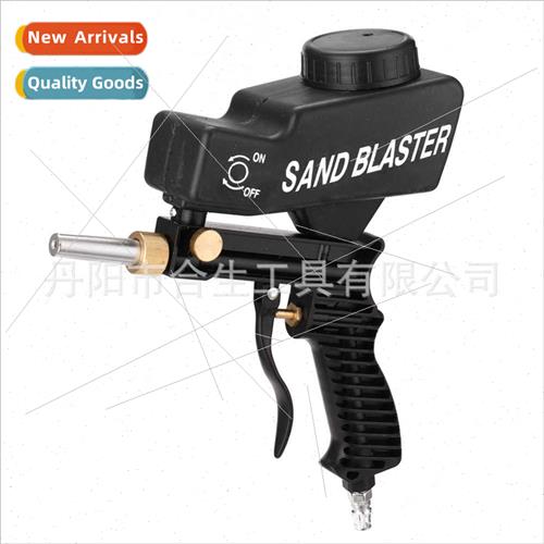 Blue Black Air Blast Gun wh Tube Air Pump Driven Rust Remova