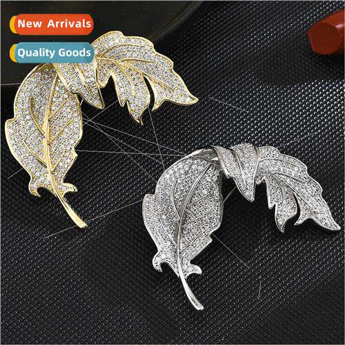 Elegant falling leaves brooch female upscale exquise 2023 ne