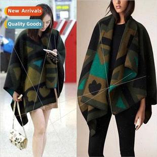 green new cape cashmere faux olive Yang winter Autumn