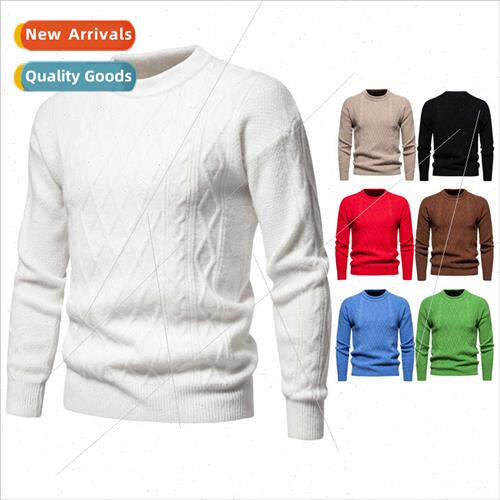 Spring Autumn men round neck kn sweater casual fashion pullo