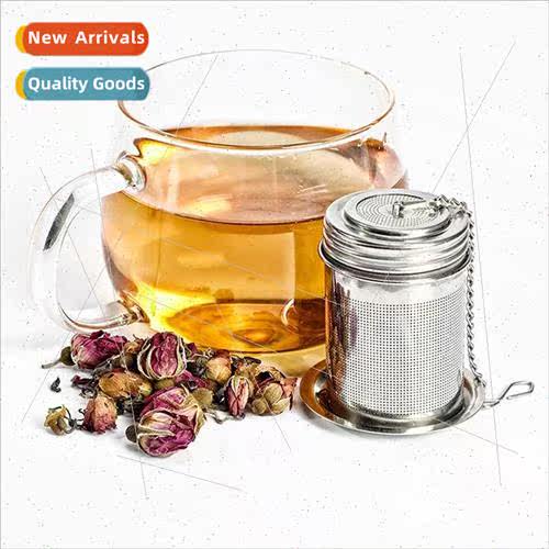 304 Tea Drainer Tea Strainer lver Cylindrical Tea Filter Bre