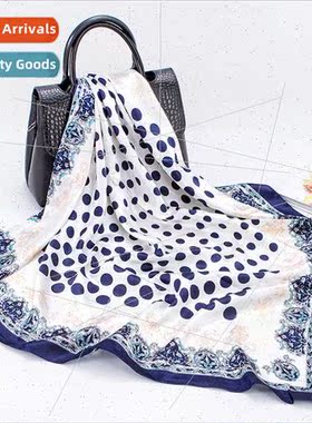 Chinese spring summer new simulation silk scarf women celado