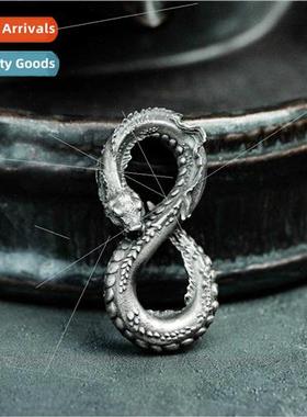 Punk Vintage Hip Hop Men Necklace Infiny Symbol Python Penda