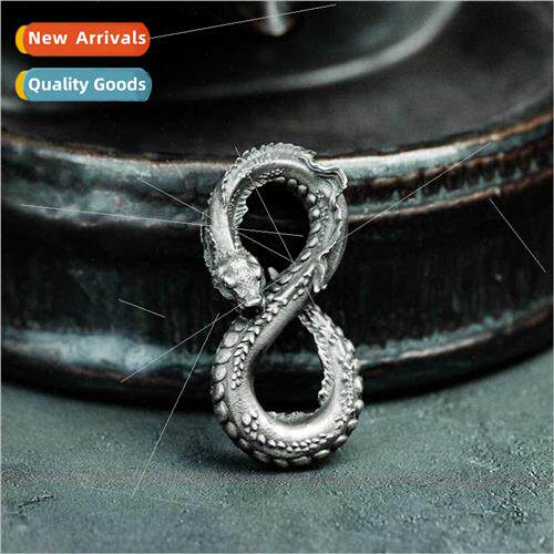Punk Vintage Hip Hop Men Necklace Infiny Symbol Python Penda