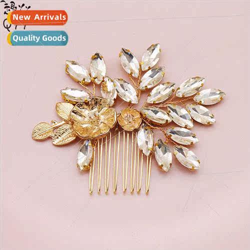 Wedding head jewelry exquise retro alloy flowers insert comb