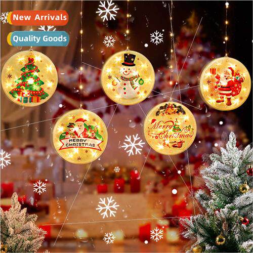 New star string lights Christmas atmosphere decorative curta