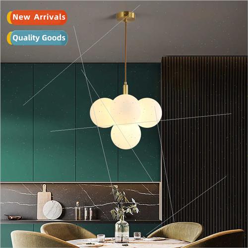 Copper Scandinavian chandelier living room lamp simple perso