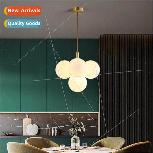 Copper Scandinavian chandelier living room lamp simple perso