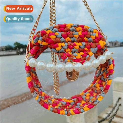 Handmade Knted Bag Large Capacy Knted Chain Shoulder Bag Tra