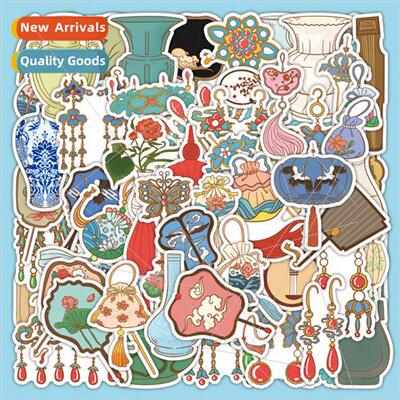 60 ancient  small ornaments stickers students graffi phone c