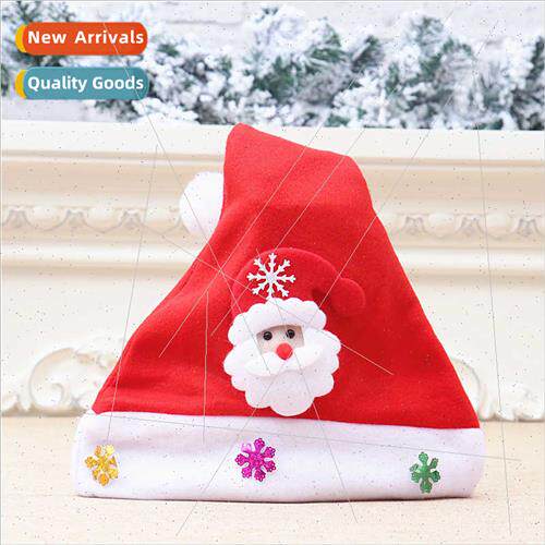 Christmas 2023 Christmas hat children high-grade gold velvet