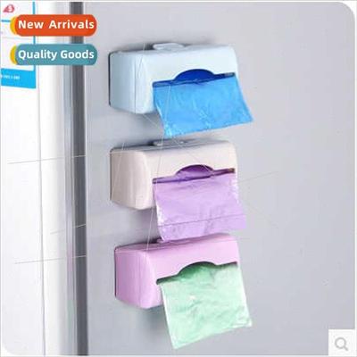 Dazzle color wall-mounted garbage bag organizer kchen plasti