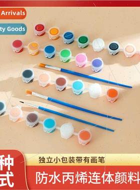 amese acrylic paint strips 6 colors kindergarten 3ml waterpr