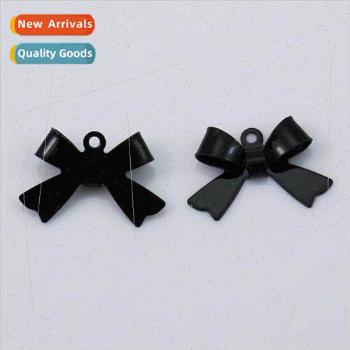 che fashion black bow pendant diy jewelry accessories ins Eu