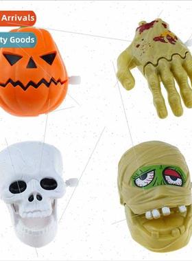 winding skull clockwork ghost bracelet pumpkin head Hallowee