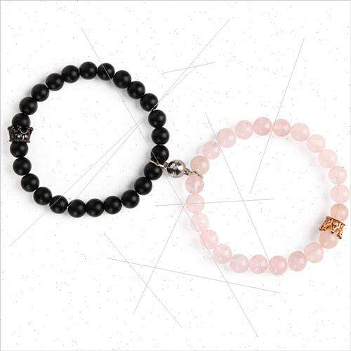 Europe Uned States fashion pink crystal frosted stone couple