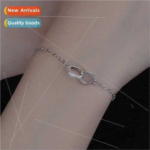 Geometric inlaid diamond hjewelry gift women Korea simple do