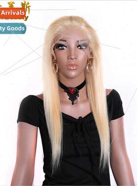 straight body human hair wig13×4 front lace wig head coveri