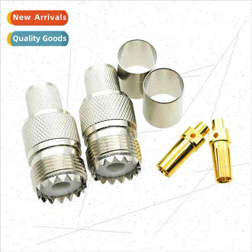Coaxial RF connectors UHF female crimp 50-7 wire LMR400 7D-F
