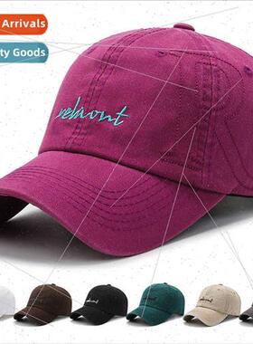Baseball cap new spring fall hat female Korean  simple embro