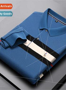 Long-sleeved T-shirt men cotton 2023 spring fall new large s