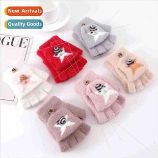 flop padded children New warm flip gloves windprohalf winter