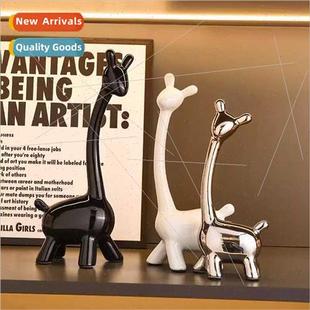 Three deer living room TV cabinet ornament upscale wine cool