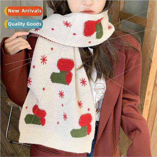 Japanese Christmas scarf female winter cute girl Korean  dee