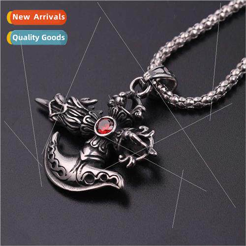 Metal Jewellery Retro Creative Dragon Sword Diamond Encruste