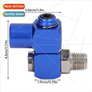 Aluminum oxidized blue pneumatic swivel 360 universal joints