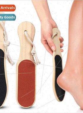 Wooden foot thwart plate double-sided dead skin removal coar