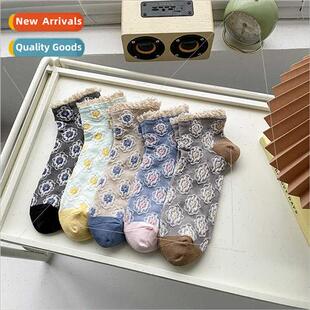 tide women short socks Socks hundreds ins lace retro
