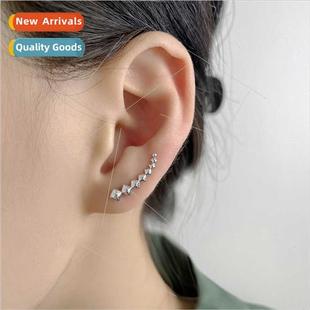 earrings fashion Europe Geometric cool diamond tide snak cut