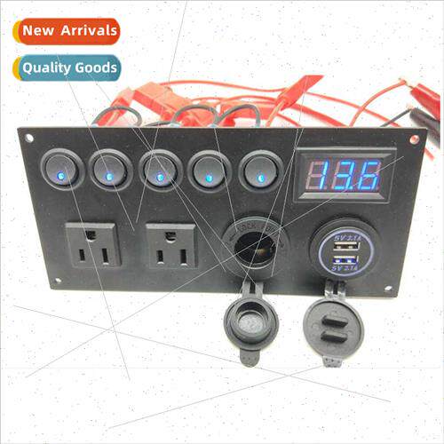 Car Boat Modification Swch Panel Combination AC Power Socket