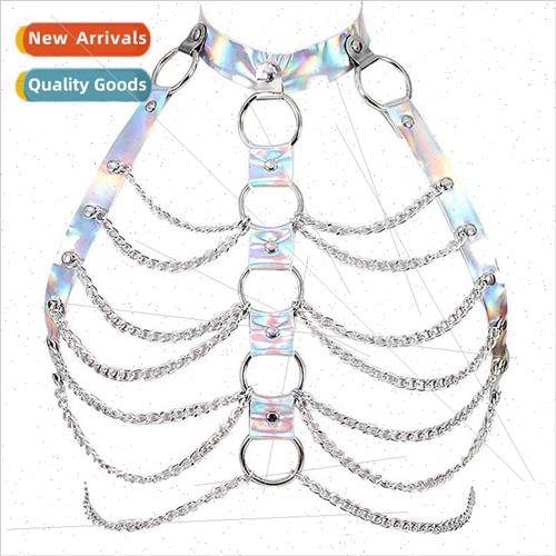 Fashion. Laser Dazzle Colourful Sexy Hot Bondage Waist Chain