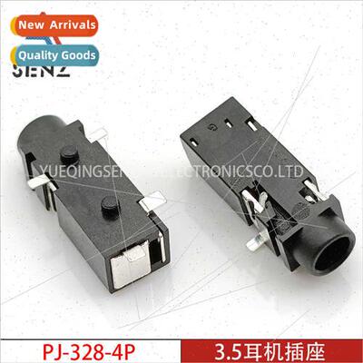 3.5mm headphone socket PJ-328-4P four-pin chip headphone ste
