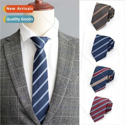 Tie men Korean girls striped Japan college unim shirt 7cm st