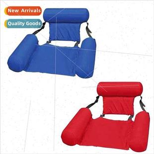 Water Floating Bed Floating Row Inflatable wh Backrest Folda