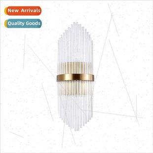 wall crystal lamp post bedside creative modern Scandinavian